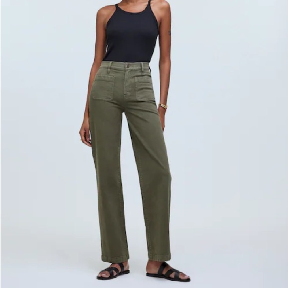 The Petite Emmett Wide-Leg Pant: Patch Pocket Edition